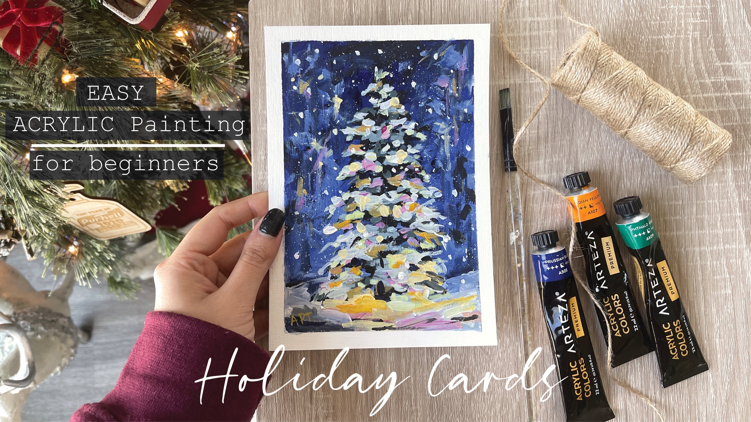 the 7 BEST GIFTS artists *actually* want for christmas + cozy gouache paint  with me 