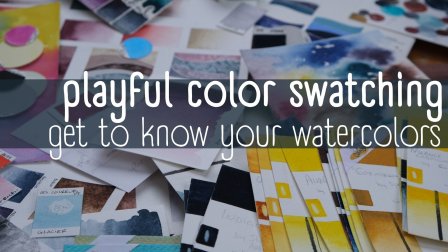 Swatches de couleur ludique : apprendre à connaître vos aquarelles