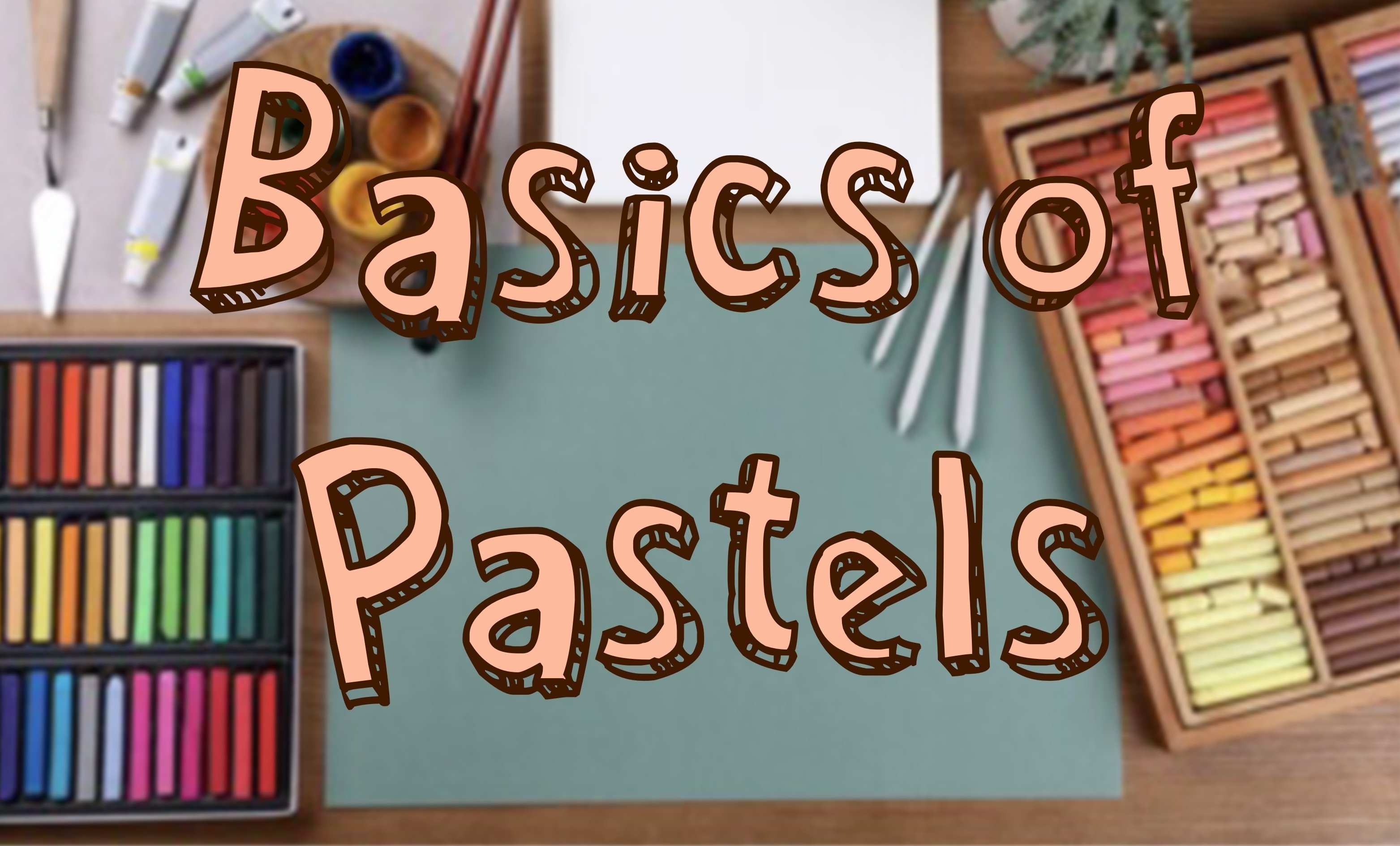 Beginner's guide to PAN PASTELS! // EASY landscape with 10 COLOURS