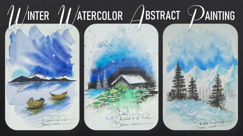 WATERCOLOR FLORAL POSTCARDS - LEARN TO MAKE 3 BEAUTIFUL POSTCARDS, Rutvik  Patel