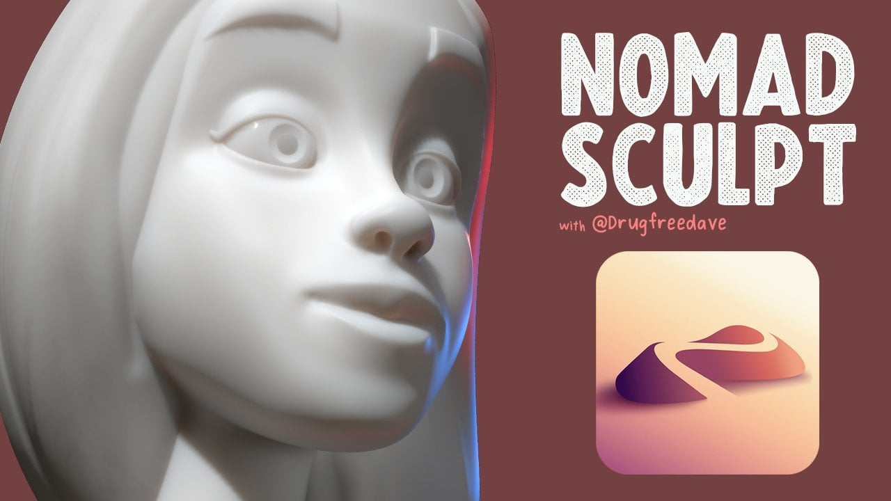 3D Model a Human Head with Nomad Sculpt, Dave Reed