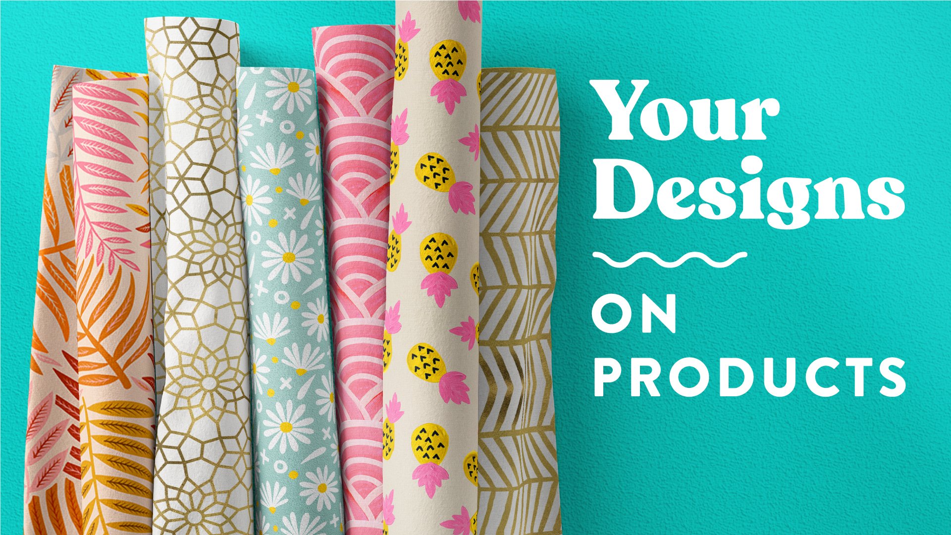 Free Fabric Rolls Mockup