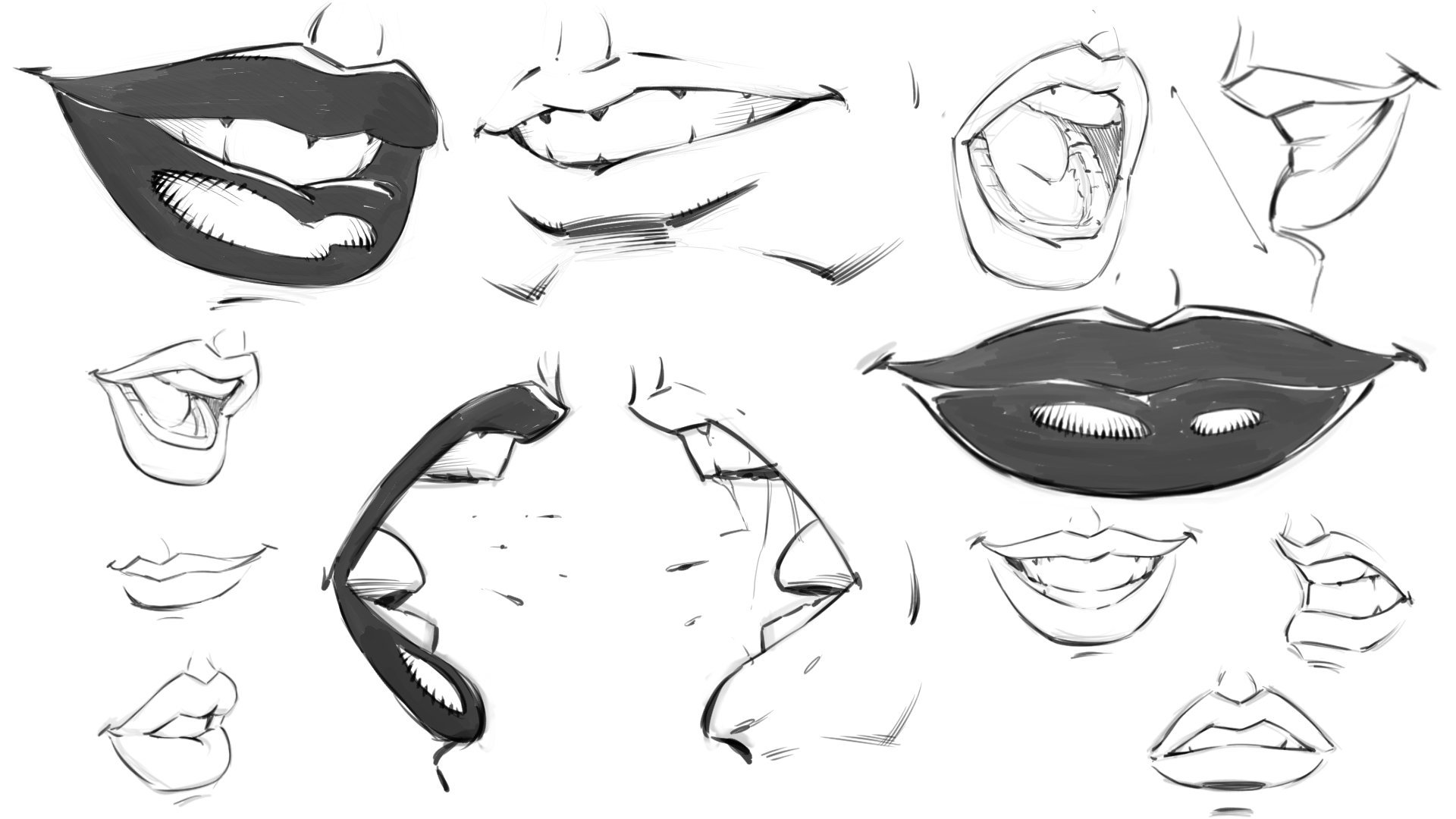 How to Draw Comic Style Mouths - Step by Step | Robert Marzullo