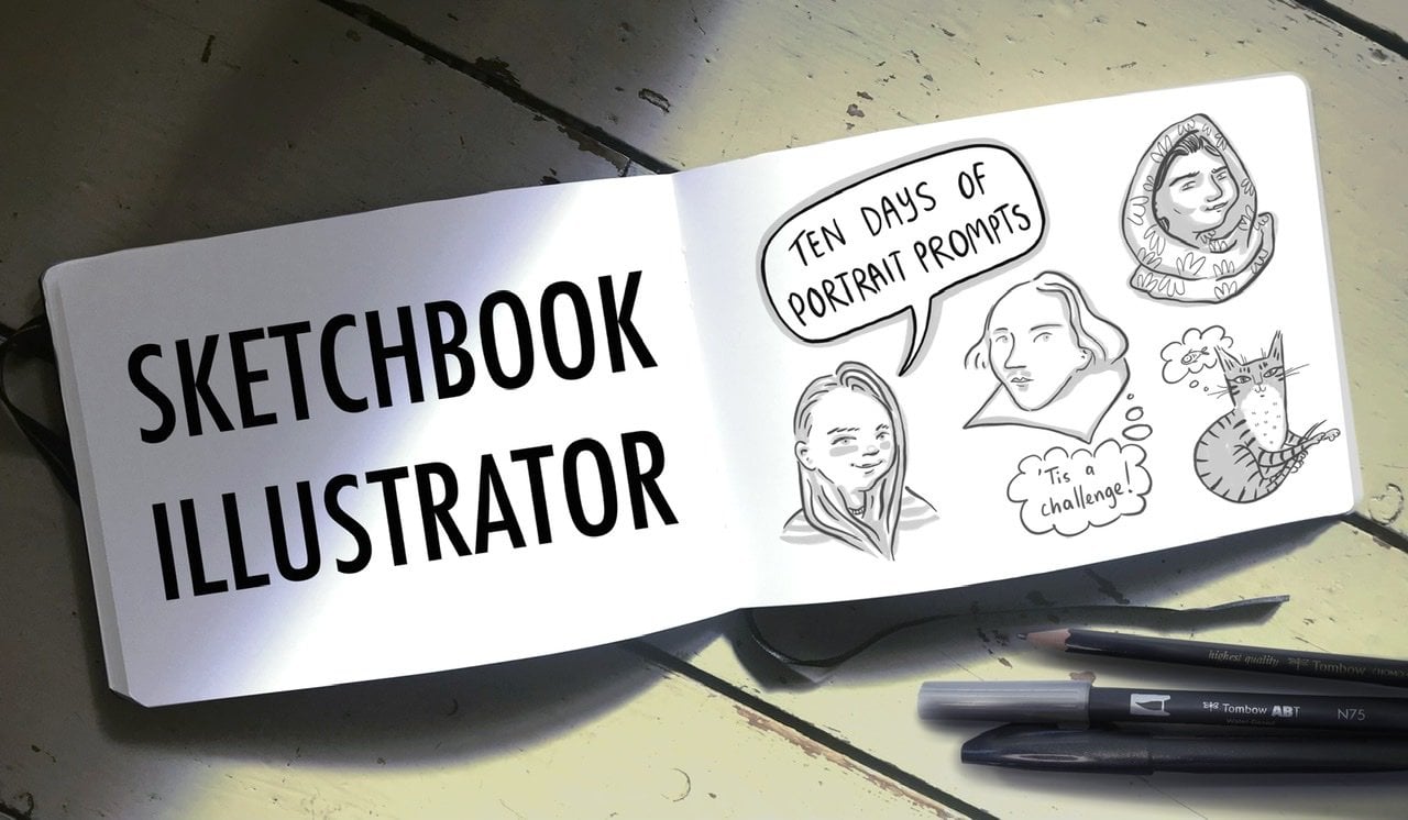 Comic Sketch Book: Girl Sketch Cover, Idea Sketchbook & Create