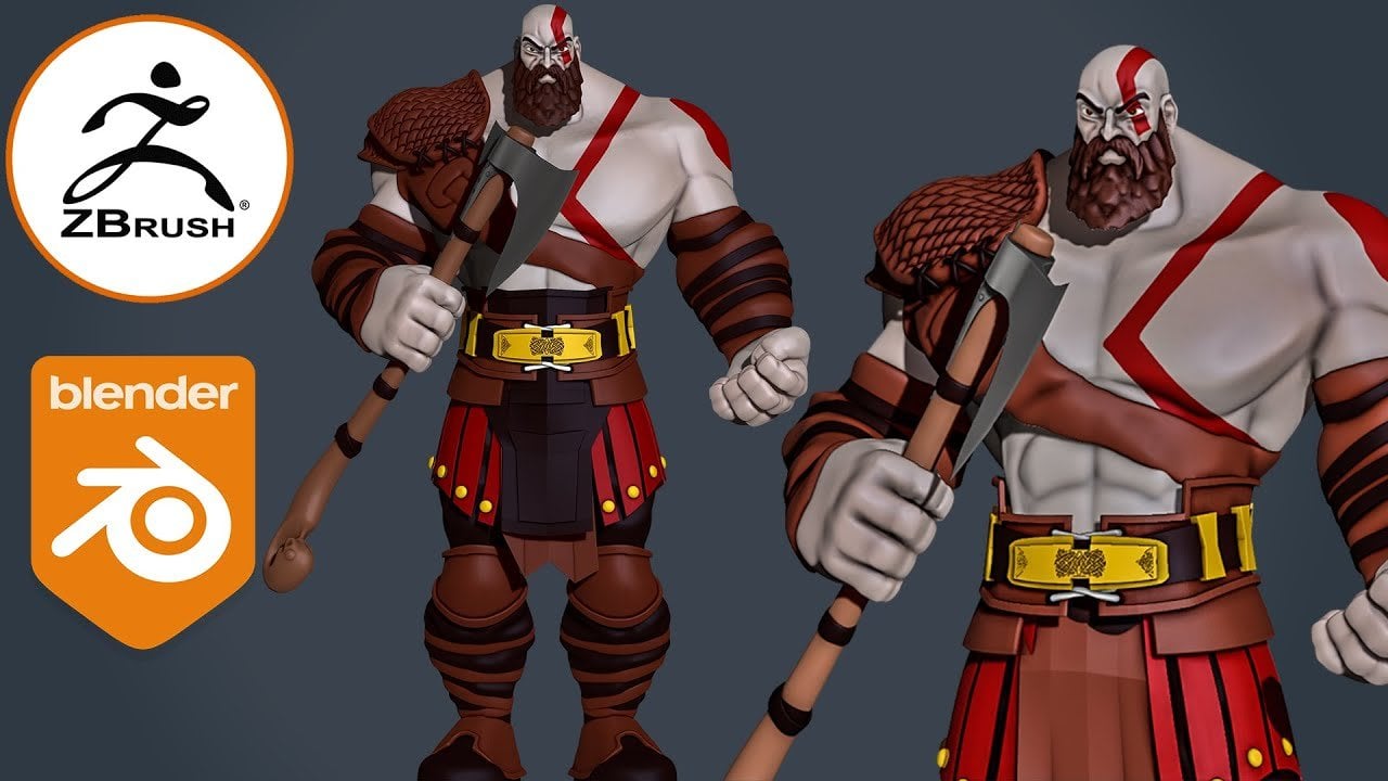 Kratos  God of War 4 - Finished Projects - Blender Artists Community