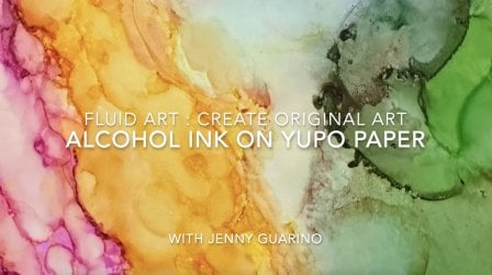 Arte fluida: crie tinta alcoólica em pinturas abstratas de papel Yupo em suas cores e estilo