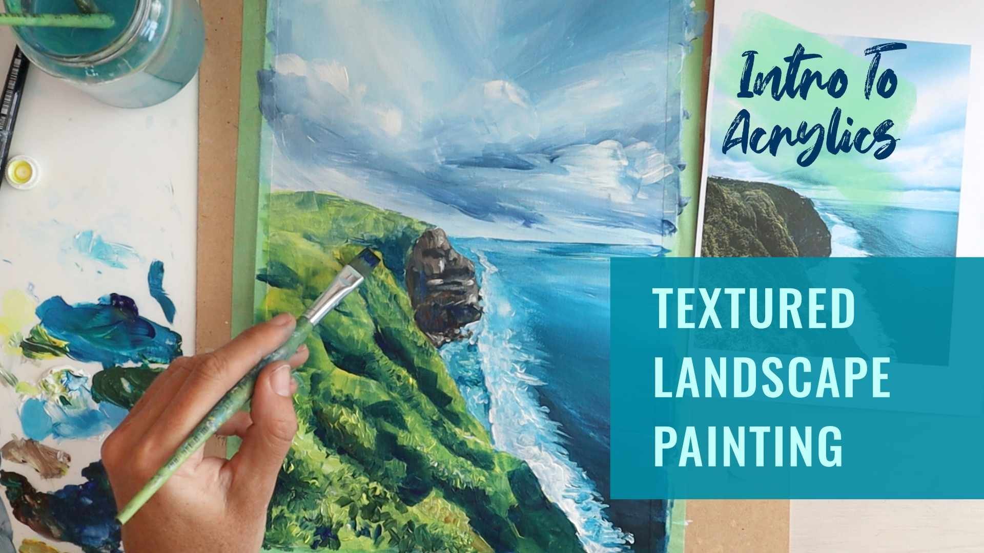 Intro To Acrylics, Textured Landscape: Bring Energy To Your Paintings With  Color And Brushstrokes!, Emily Armstrong