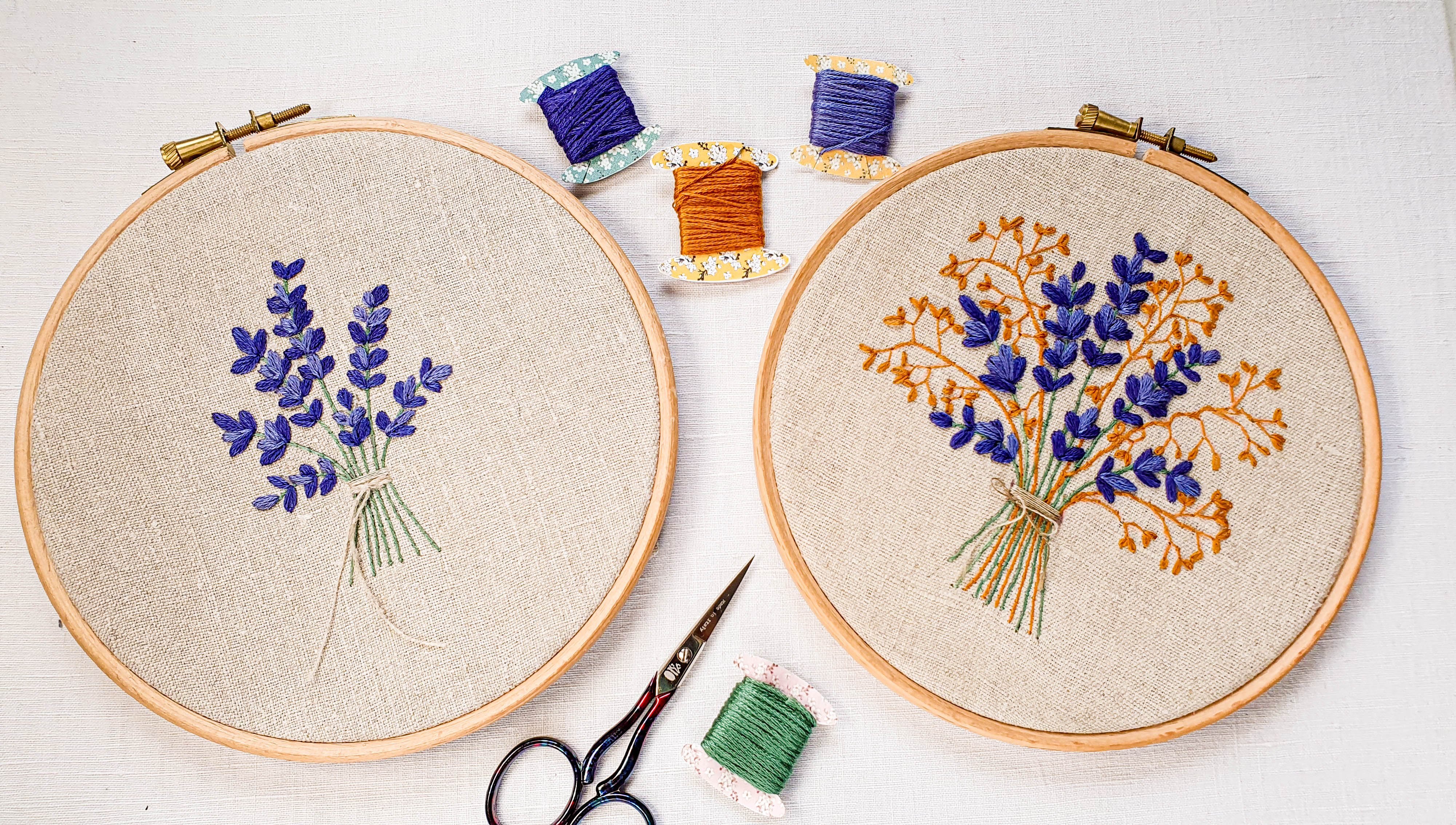 Essential Hand Embroidery Stitches & Design Composition - Stitching  Lavender, Heidi Sternberg