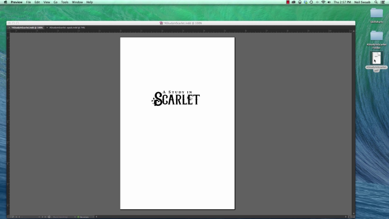 Book Design Basics: Styling Novel Interiors with InDesign | Neil Swaab |  Skillshare