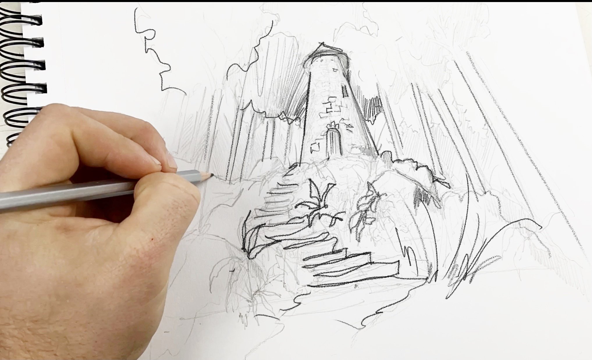 You can draw this too! [Video], Landscape pencil drawings, Nature art  drawings, Drawing scenery