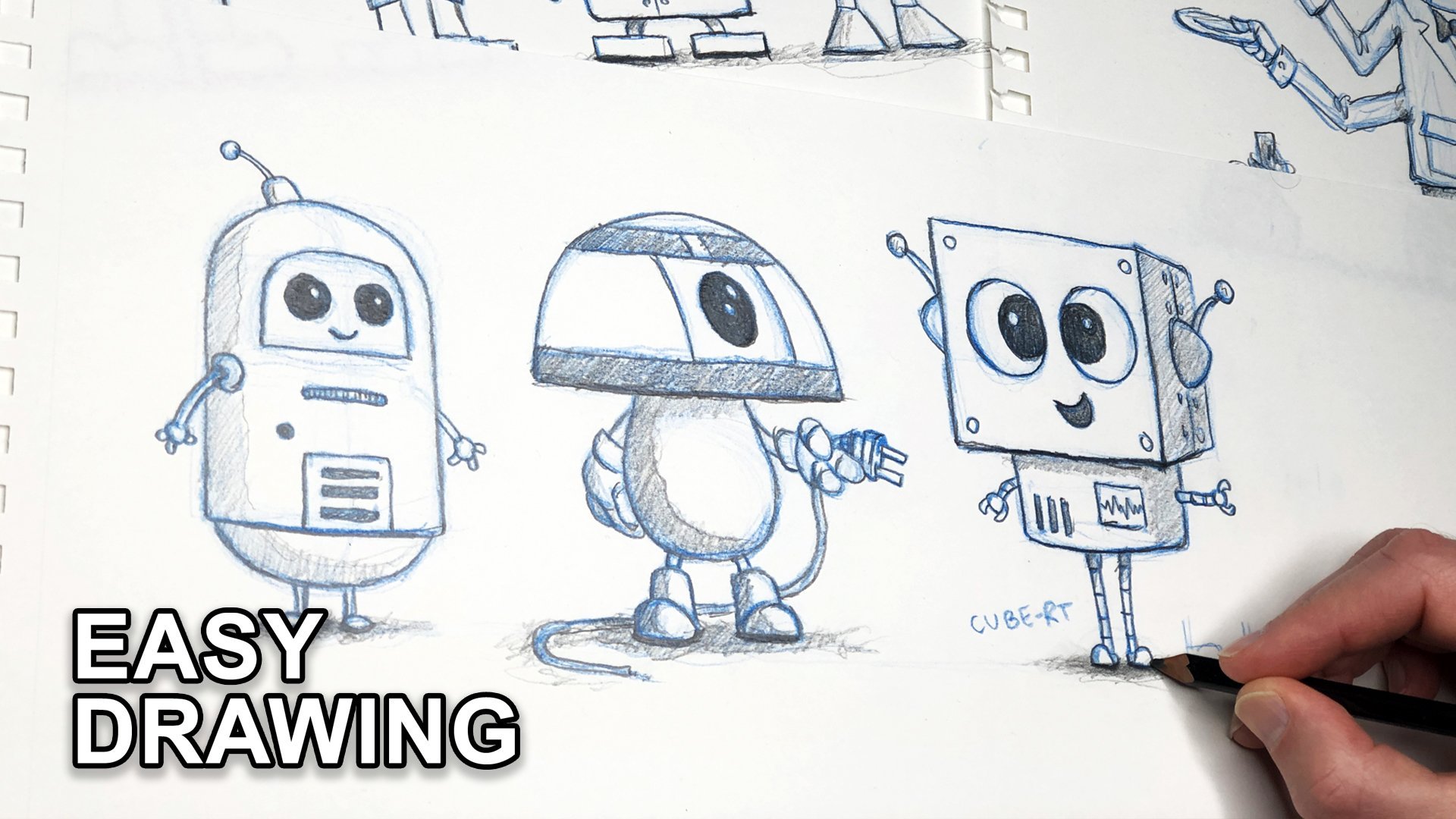 HOW TO DRAW A ROBOT EASY 