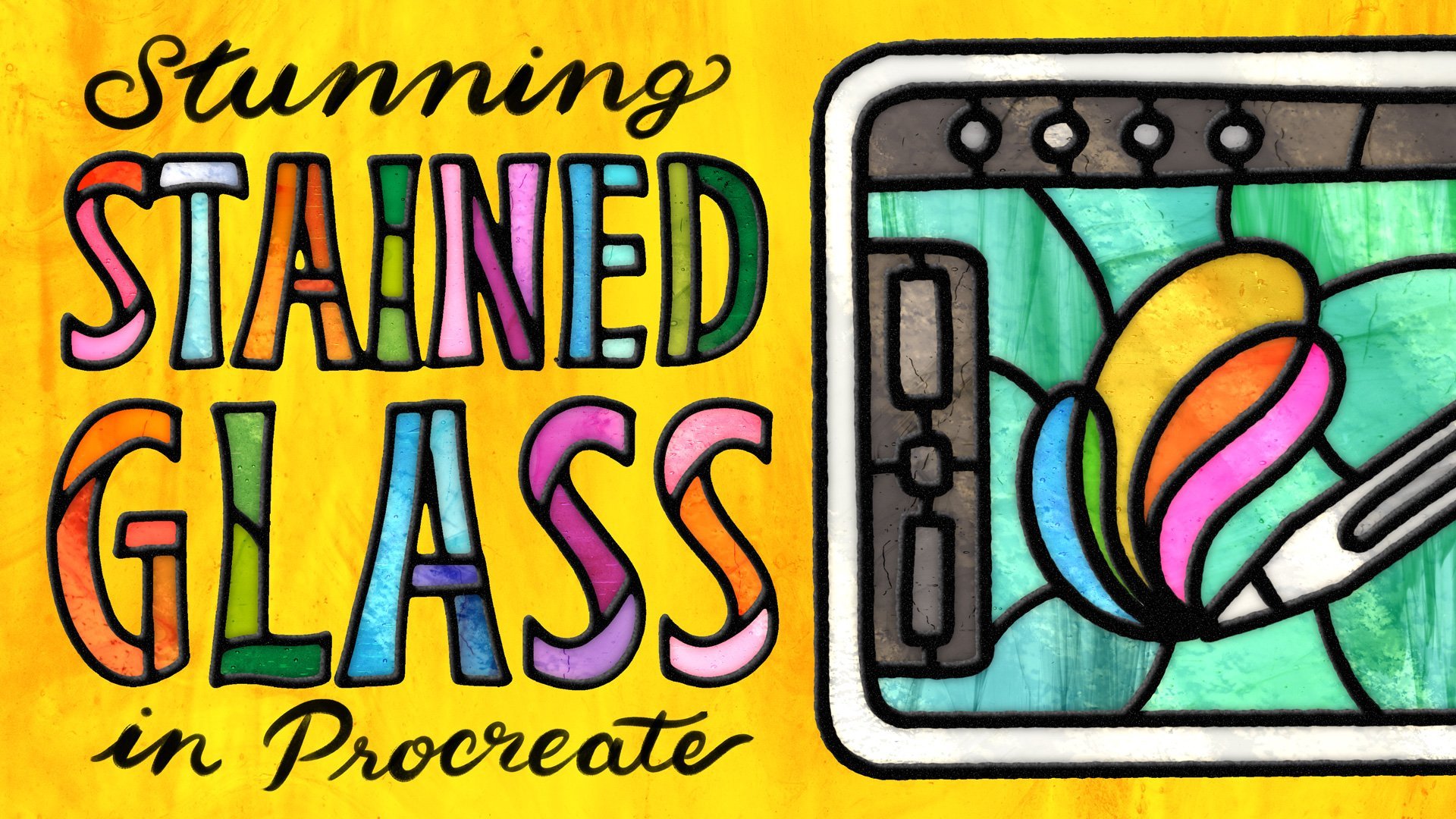 How to Create a Stained Glass Window Effect (Illustrator & Photoshop  Tutorial) 