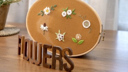 Floral Embroidery Masterclass: Stitch 6 Stunning 3D Flowers