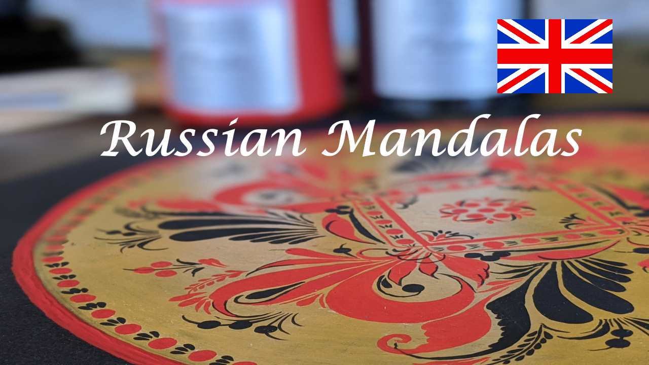 Handmade A small box in the form of a Russian village house style-Mezen painting.