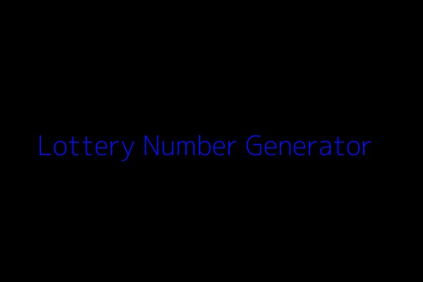 Creating a Lottery Number Generator using Python and Tkinter | Samarth ...