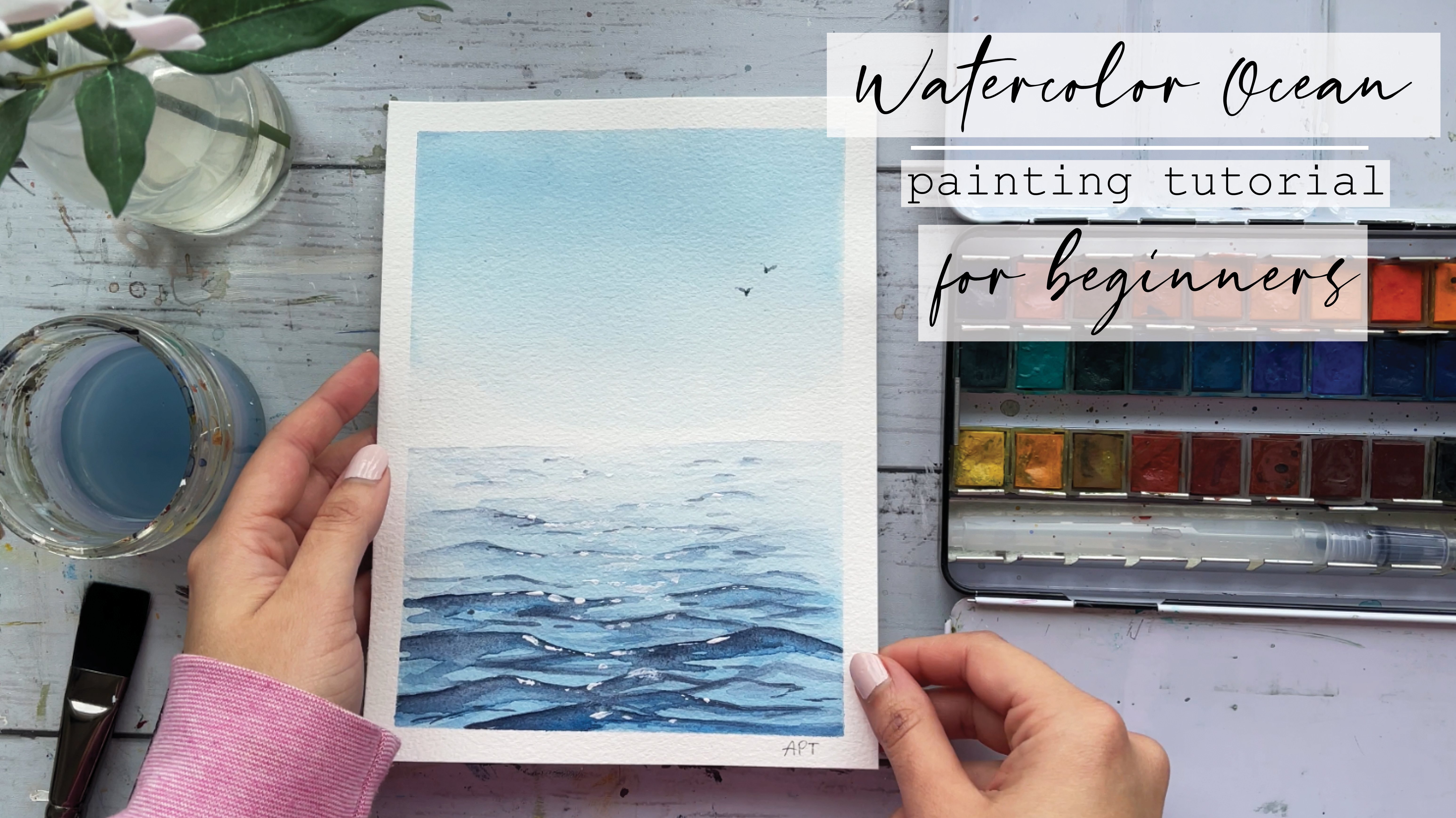 Painting Water Tutorial  Learn to Paint Watercolor