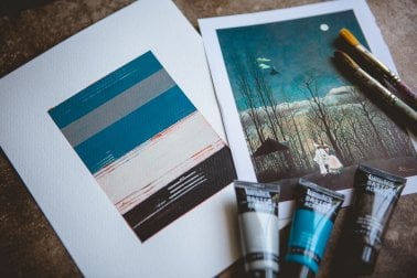 Expressive Gouache Landscapes: Exploring a Limited Color Palette