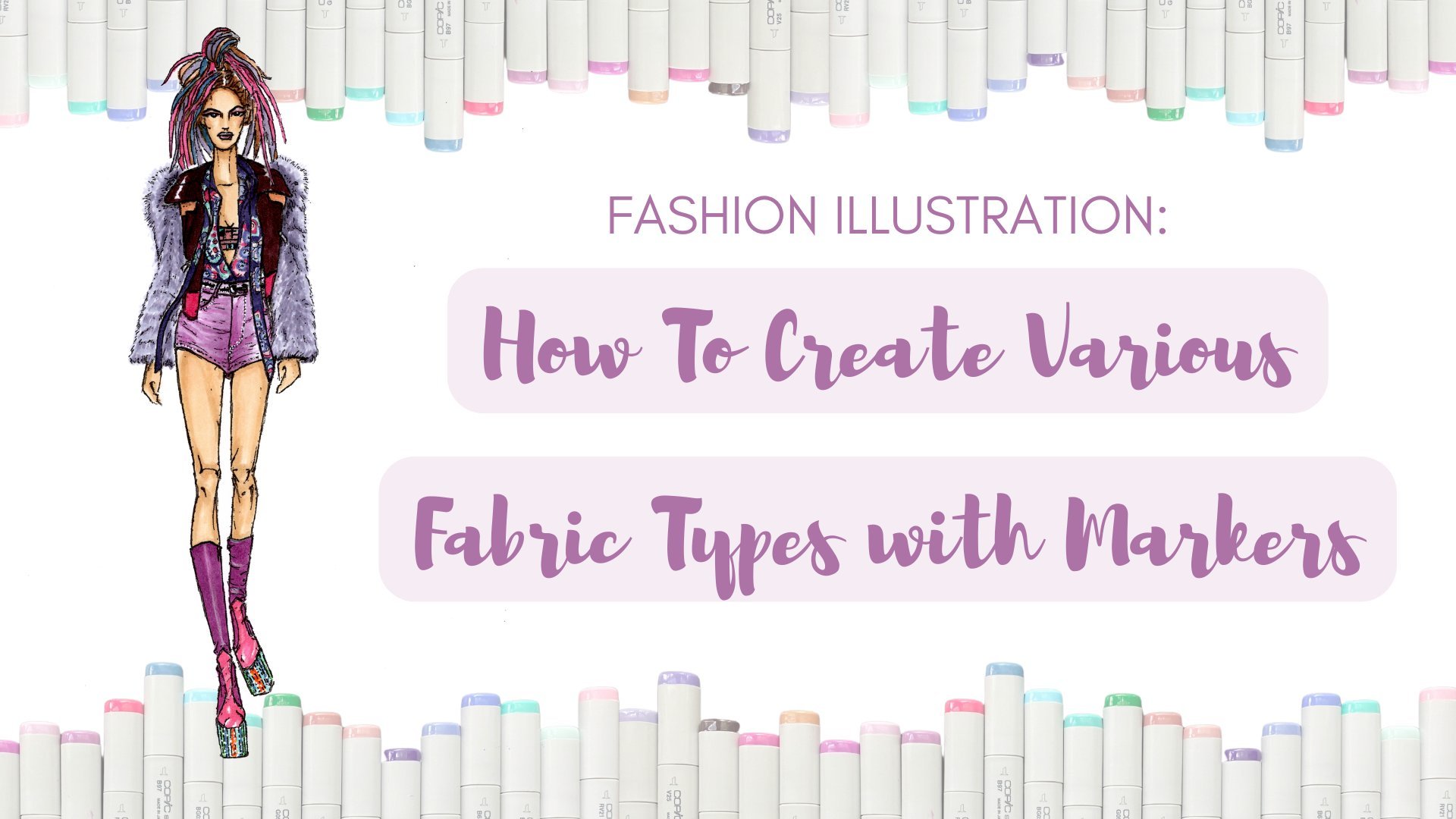 Fashion Illustration: How to Create Various Fabric Types with Markers ...