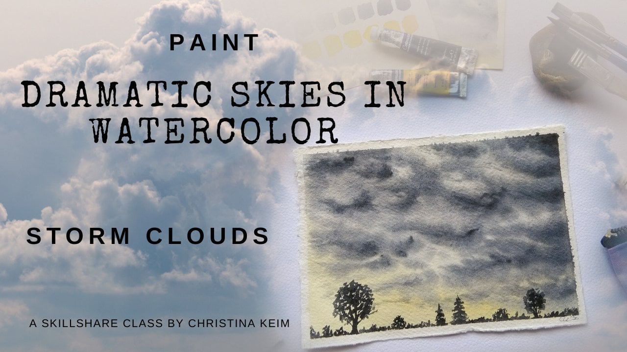 storm clouds painting