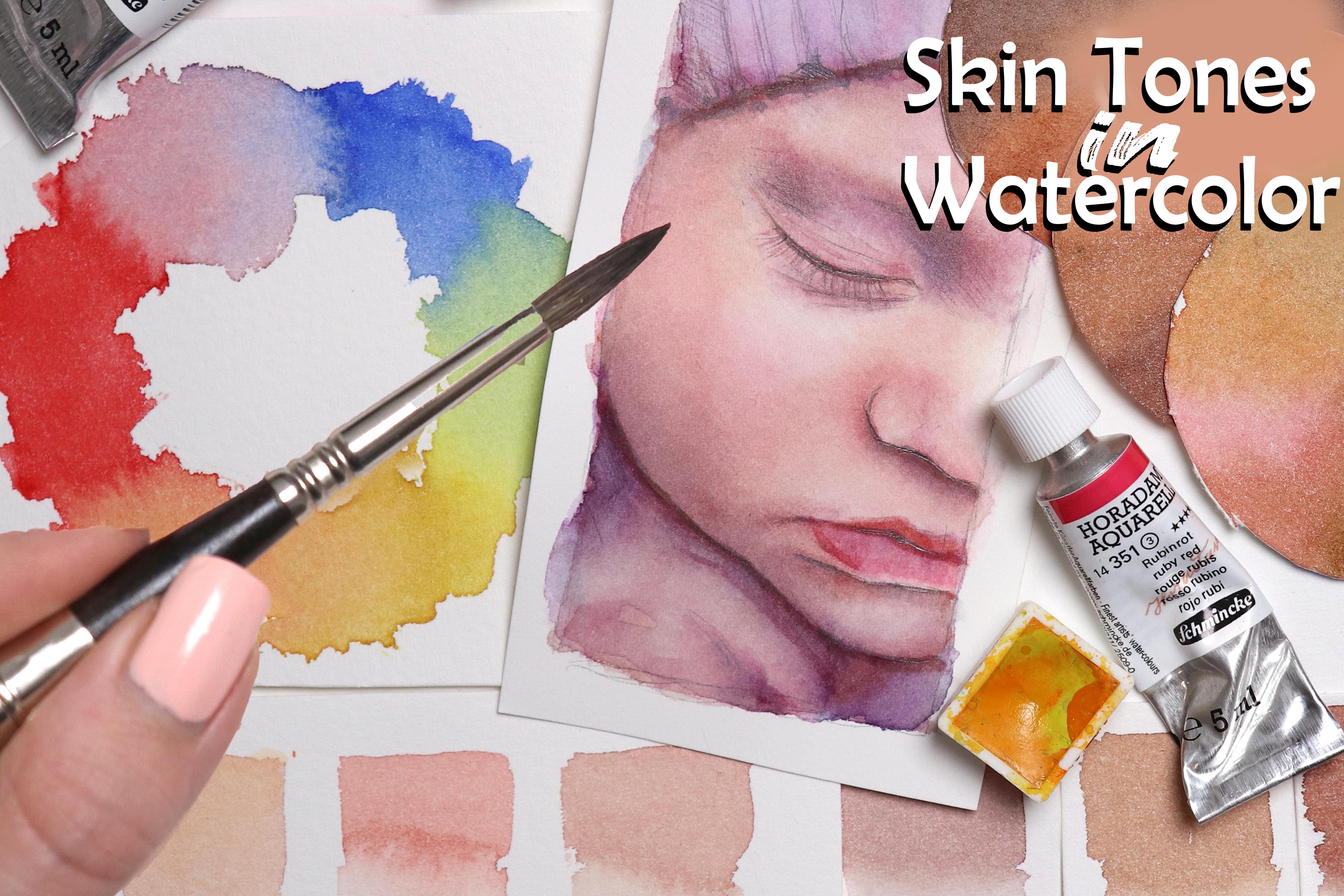 Master the art of creating lifelike skin tones with watercolors