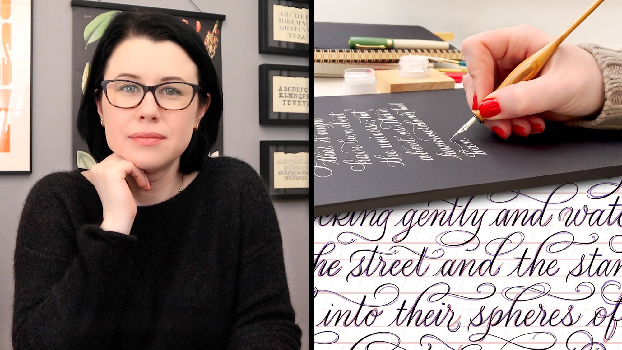 Free mindful lettering session - Modern Calligraphy Kits and