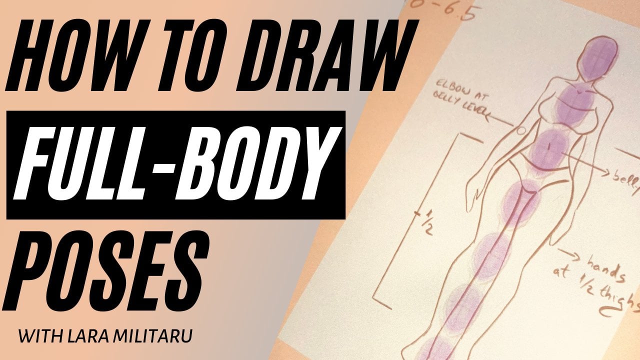 Como desenhar poses estilizadas e anatomia: como quebrar as formas