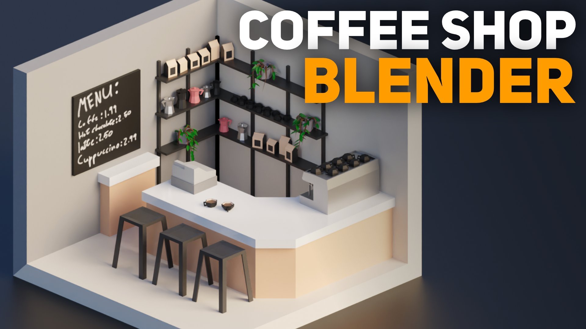 How to create realistic coffee in Blender 