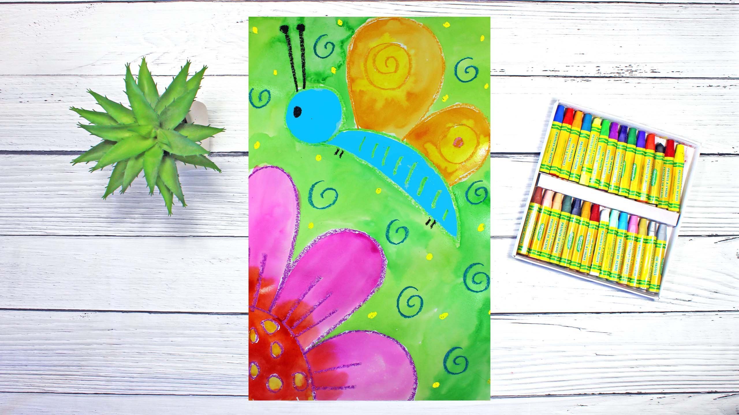 Art Project for Kids: How to Draw and Watercolor Paint a Butterfly Garden, Em Winn