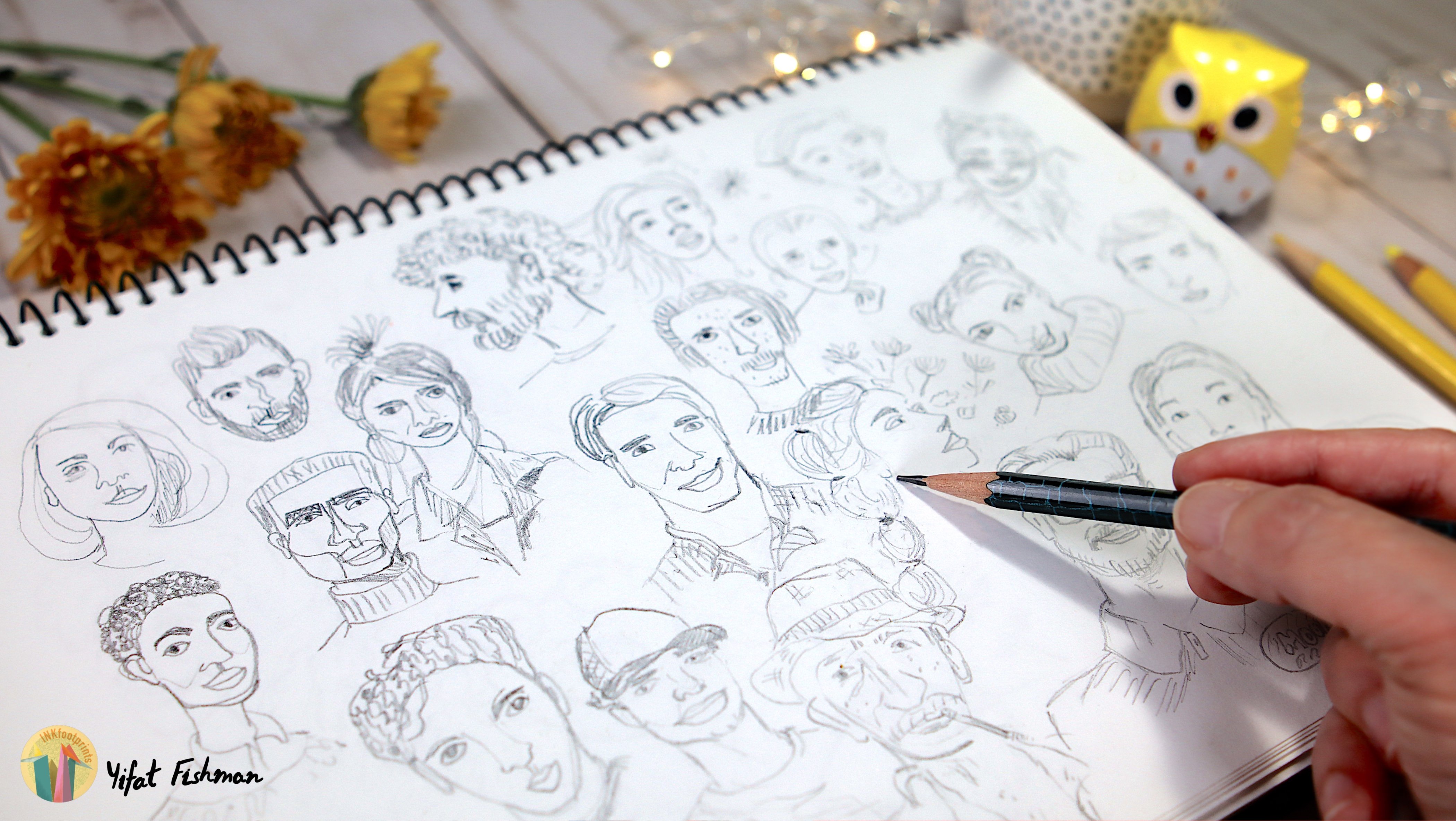 Face Sketchbook, Original Sketches