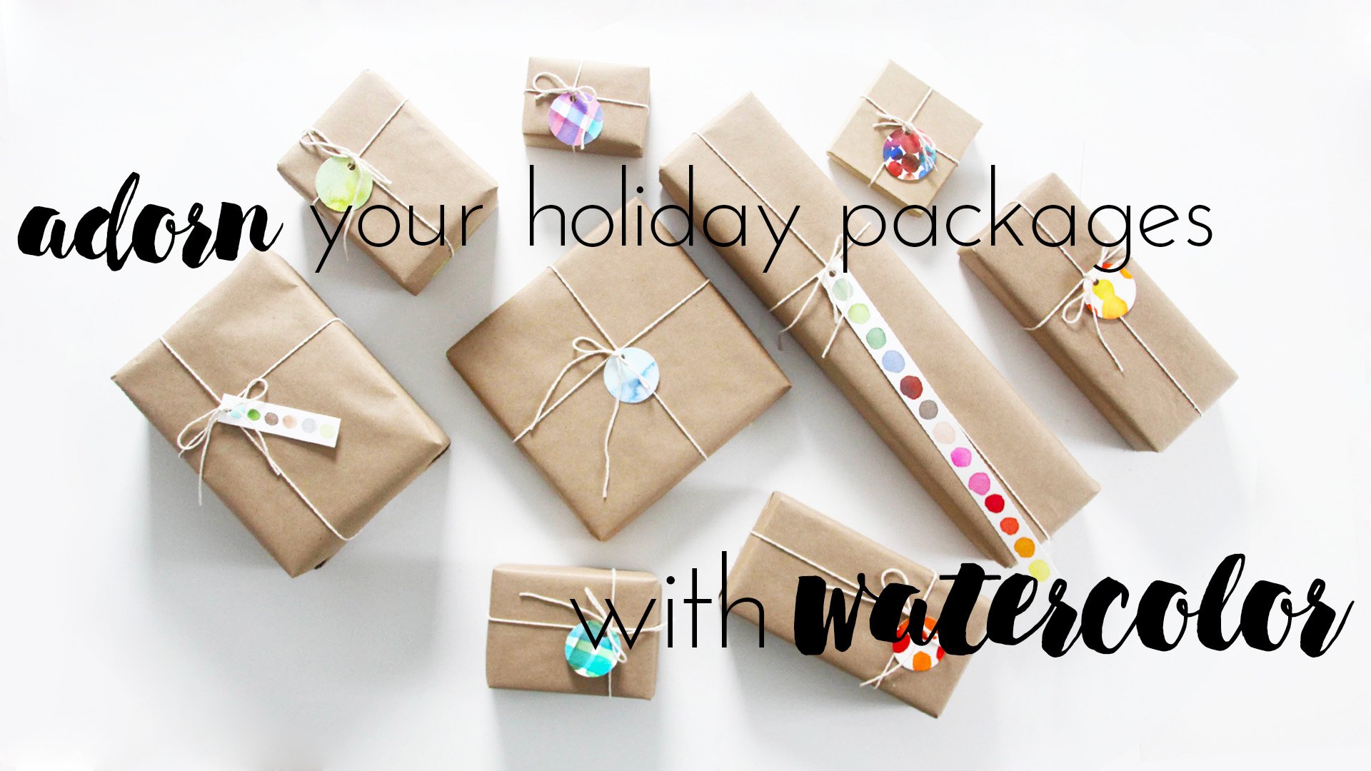  Adorn Your Holiday Packages with Watercolor - $0.00 at Skillshare
