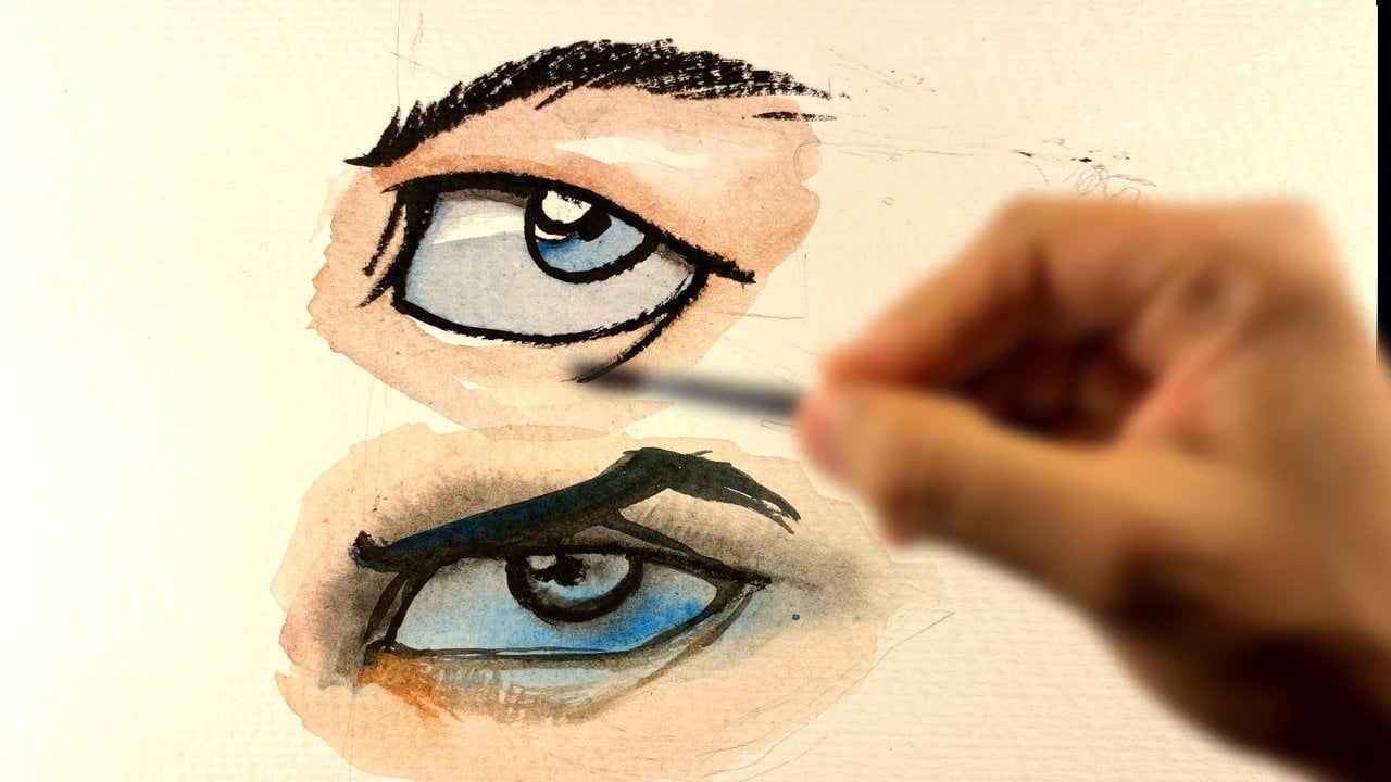 How to draw an eye, Pencil drawing for beginners easy sketches