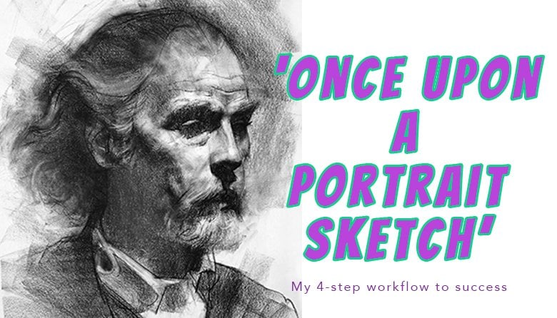 Charcoal Portrait Sketch Demonstration Chris Petrocchi Skillshare