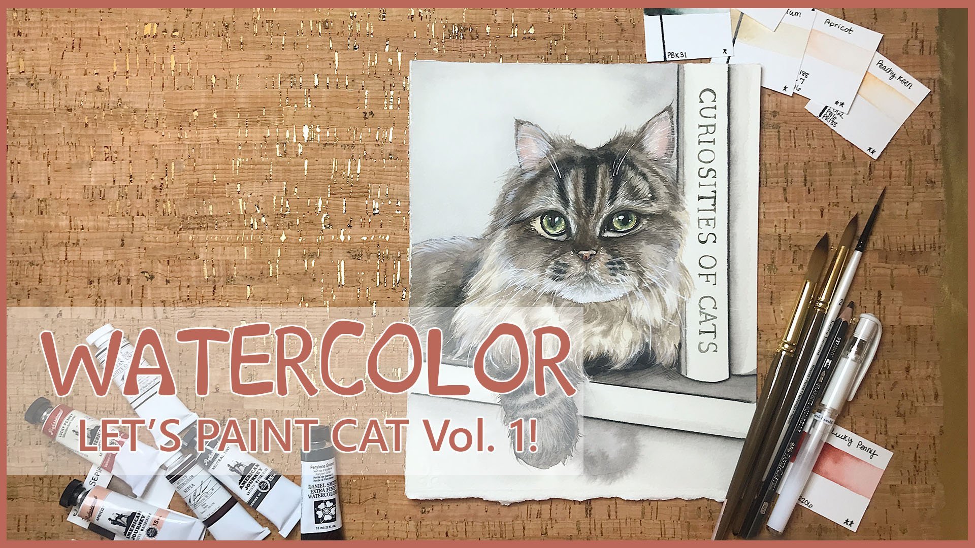 Watercolor - Let's Paint A Cat: Vol. 1!, Mary Evelyn Tucker