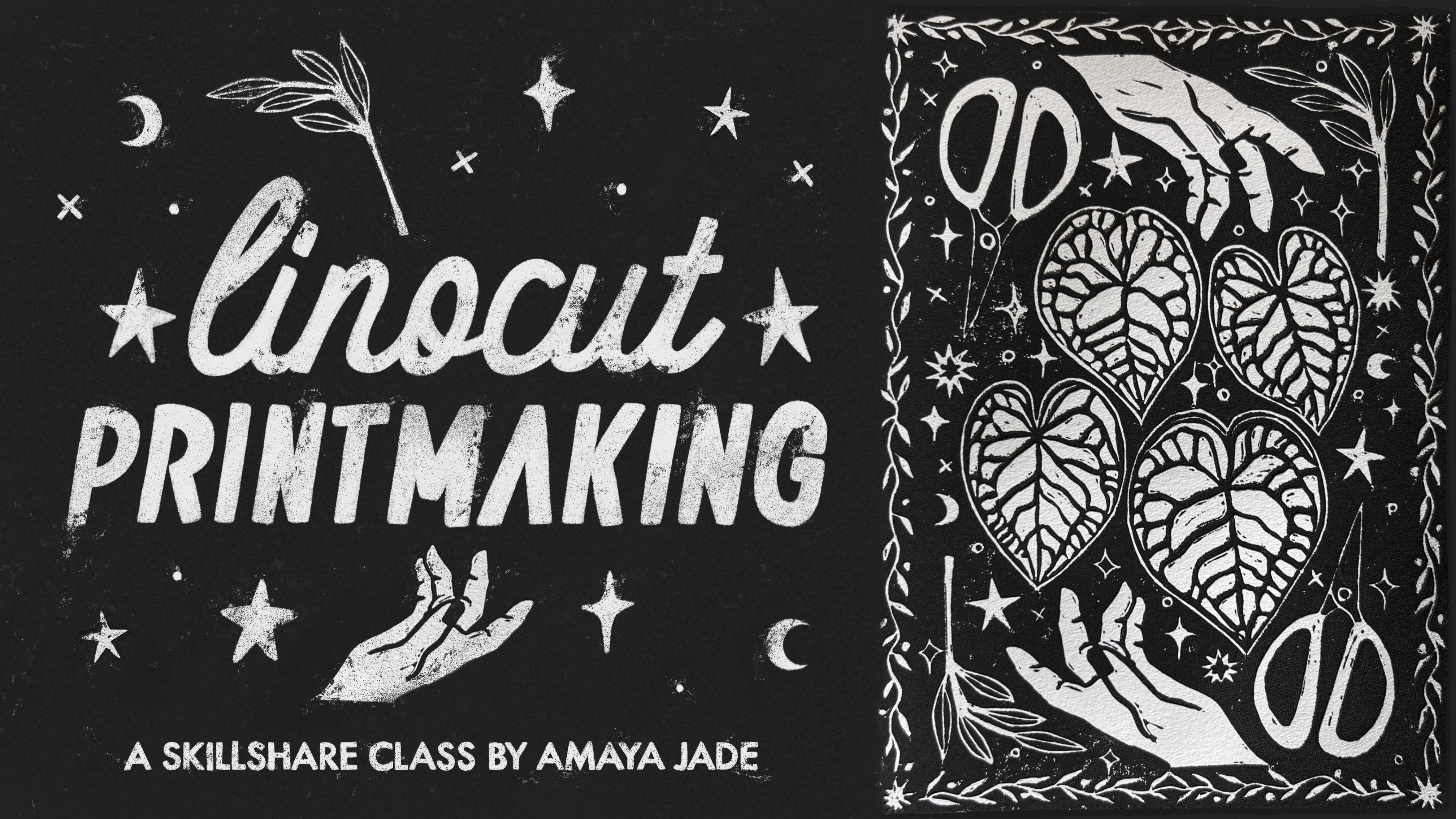 Linocut Kit, Beginner Linocut, Includes Video Tutorial