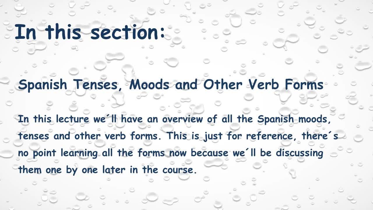 Spanish Indicative Mood Easy Learning Flash Cards Foreign Languages