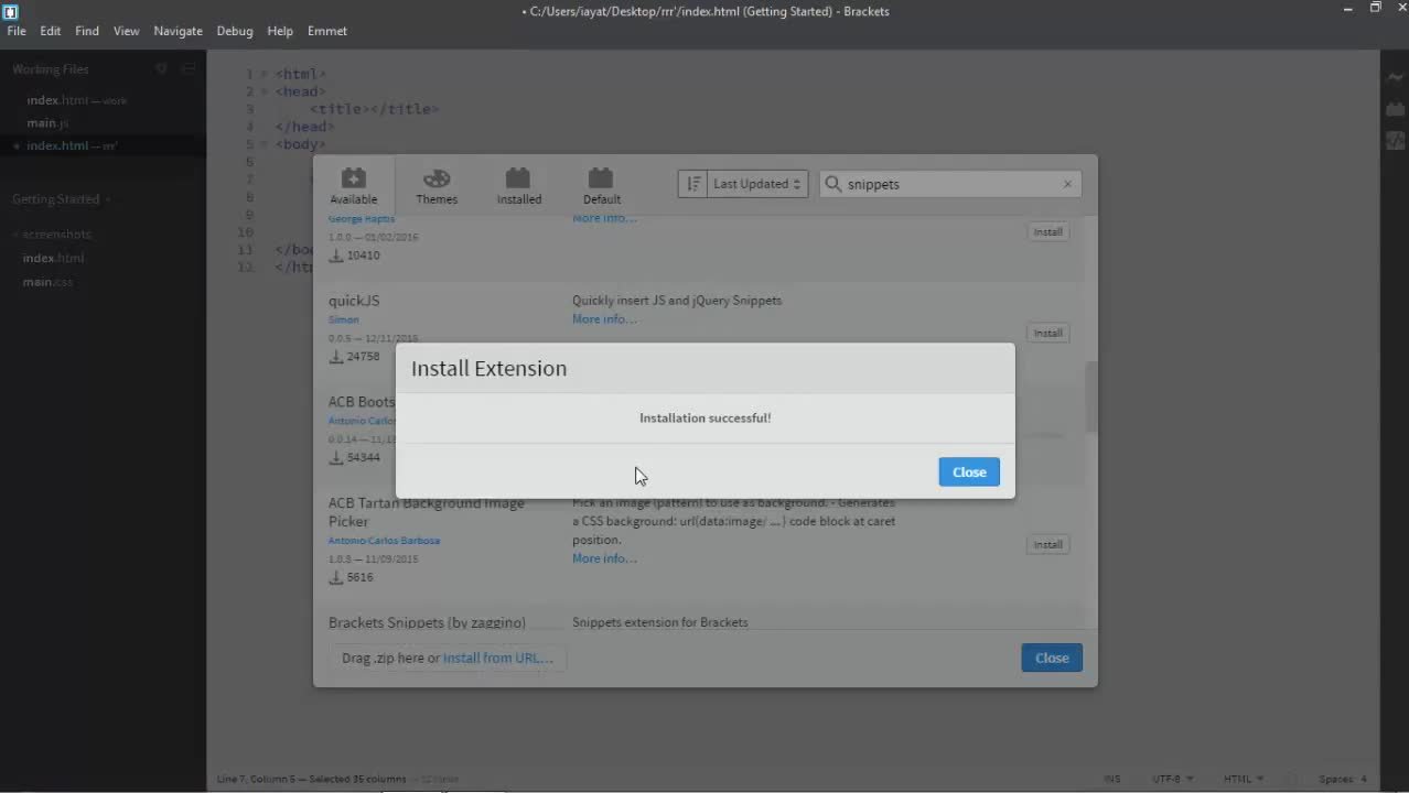Free Online Course Top extension of BracketsText editor Coursesity