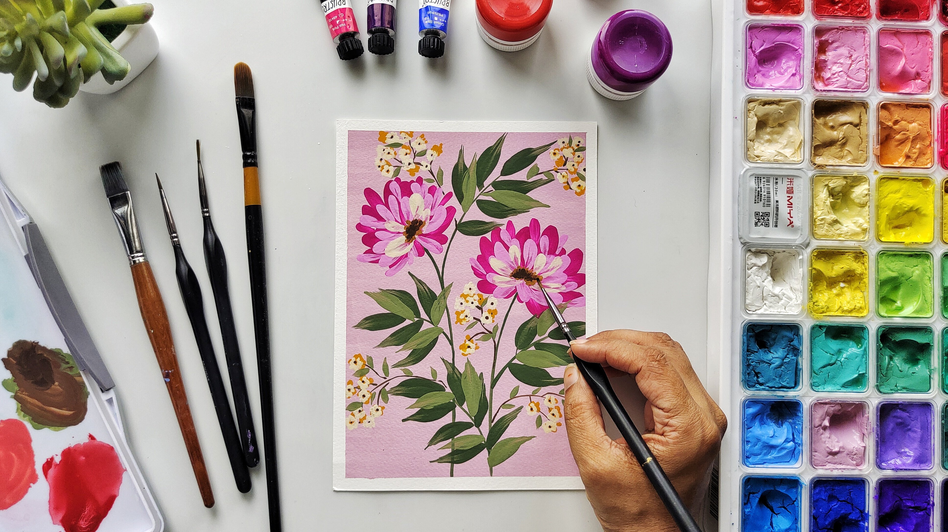 Adventures with Gouache : Painting Fun Florals, Neha Poddar (The Doodle  Keeper)