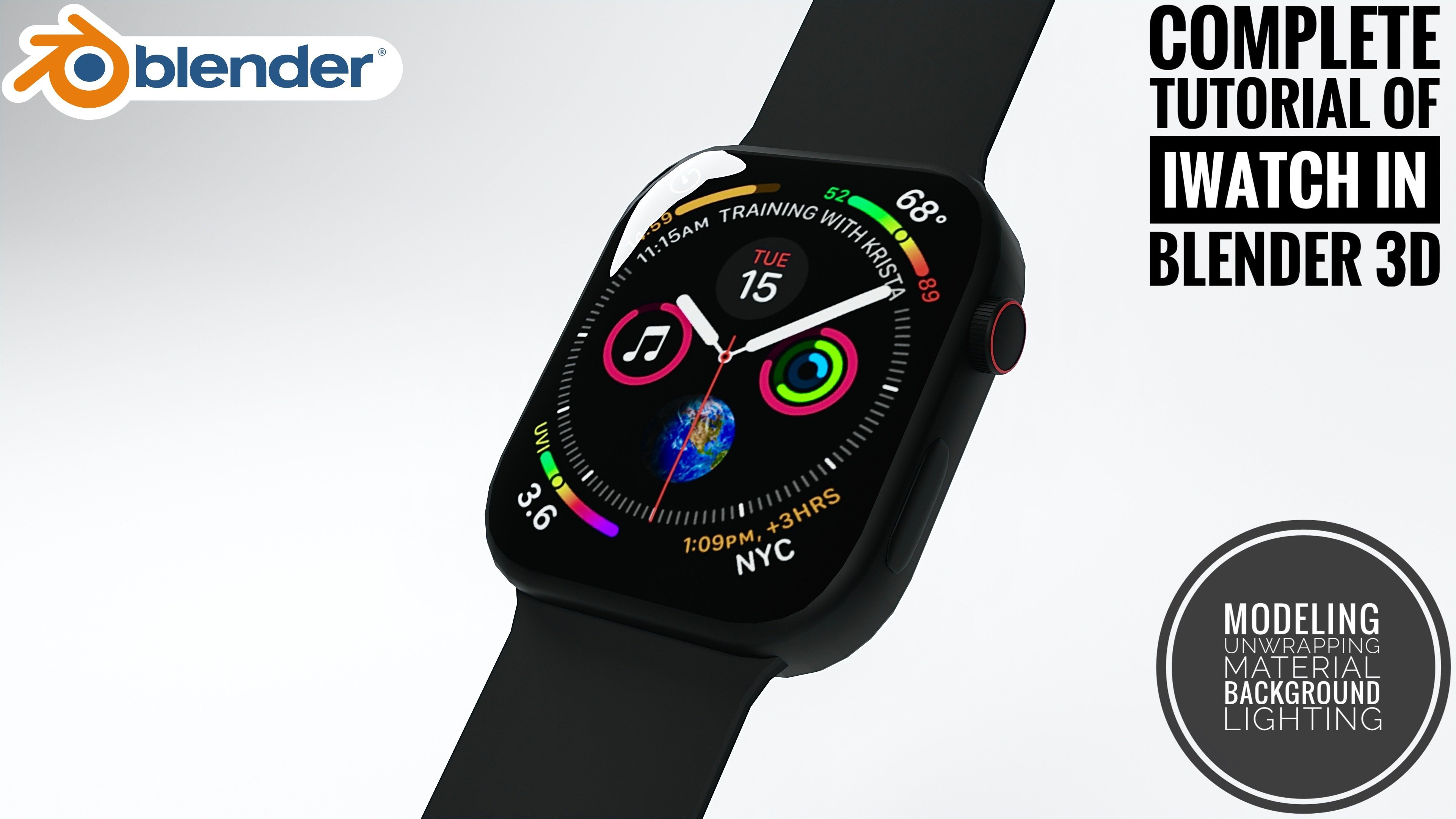 Complete Tutorial Of Making A Iwatch On Blender 3D Nityam Patel