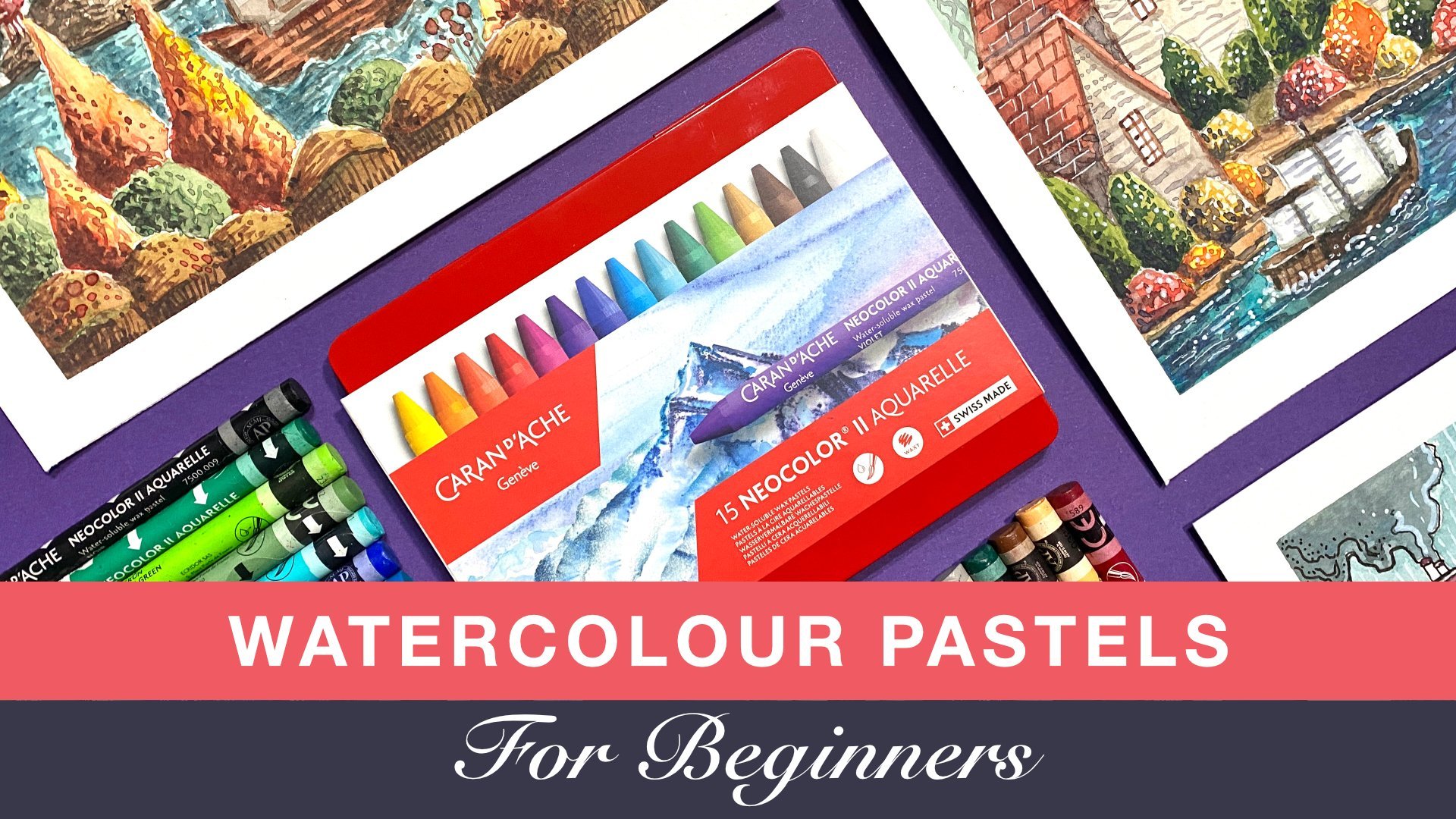 Watercolour Pastels For Beginners: An Introduction To Neocolor II Aquarelle  Pastels., Imran Mughal