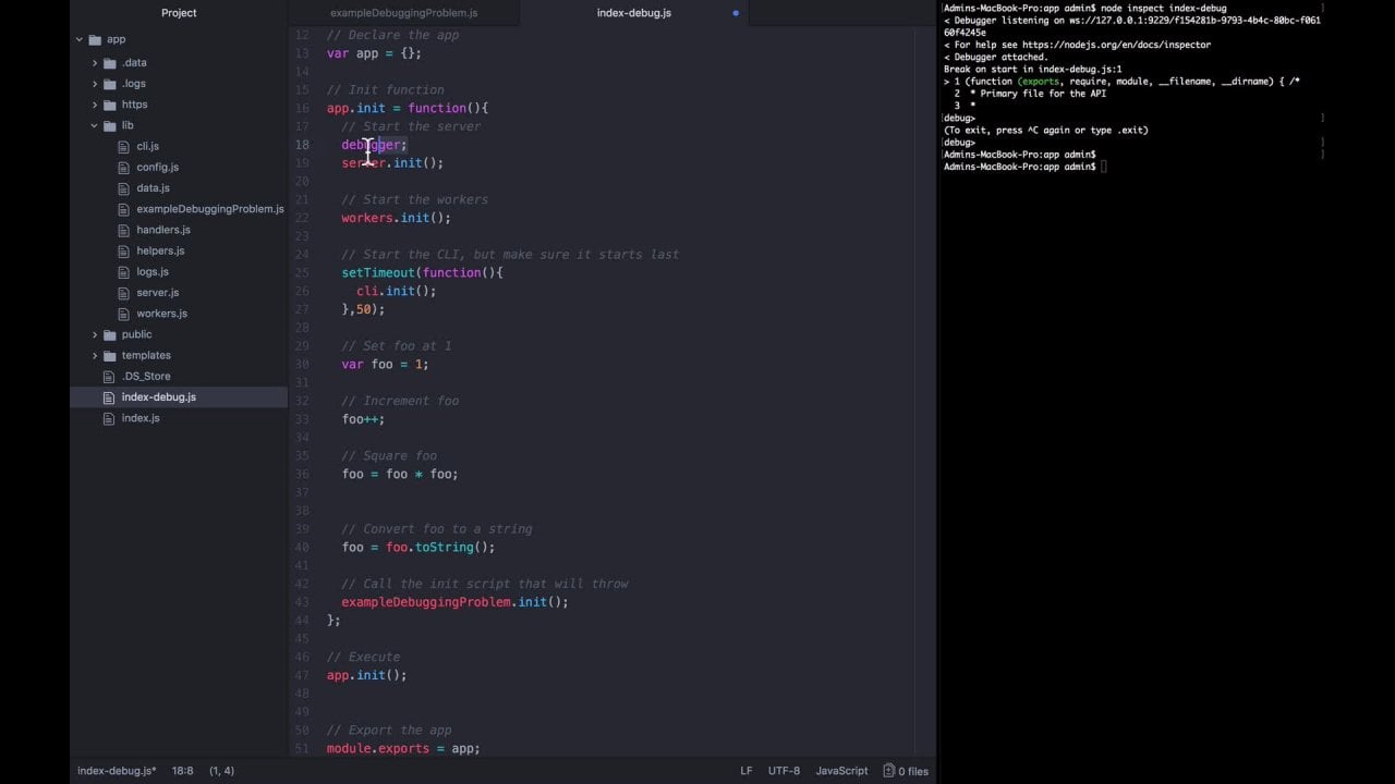 The Node.js Master Class - No Frameworks, No NPM, No Dependencies | Pirple  . com | Skillshare