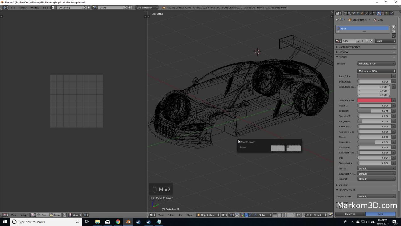 Blender UV Unwrap a car with UV Projection Marko Matosevic Skillshare