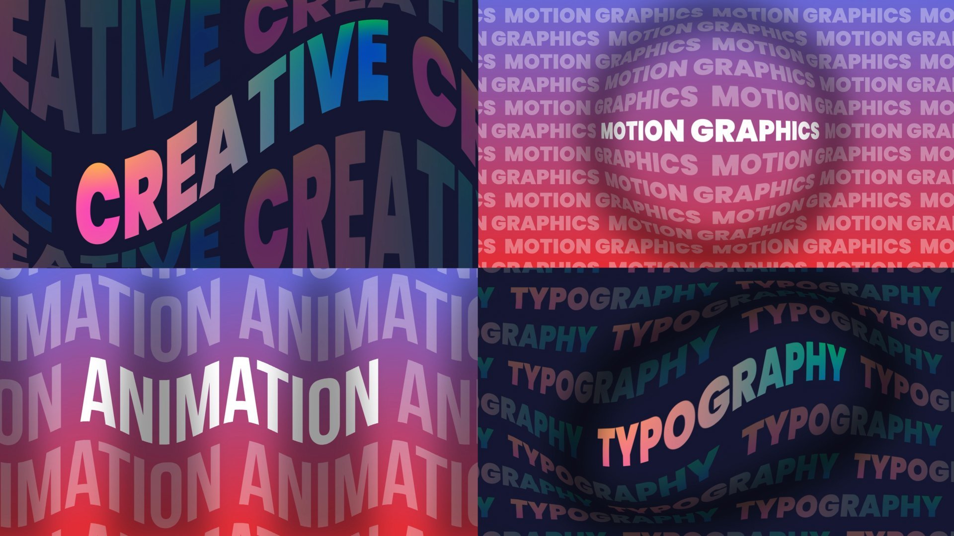 Create Typography - Colorful Animated Text by Pixflow on Dribbble