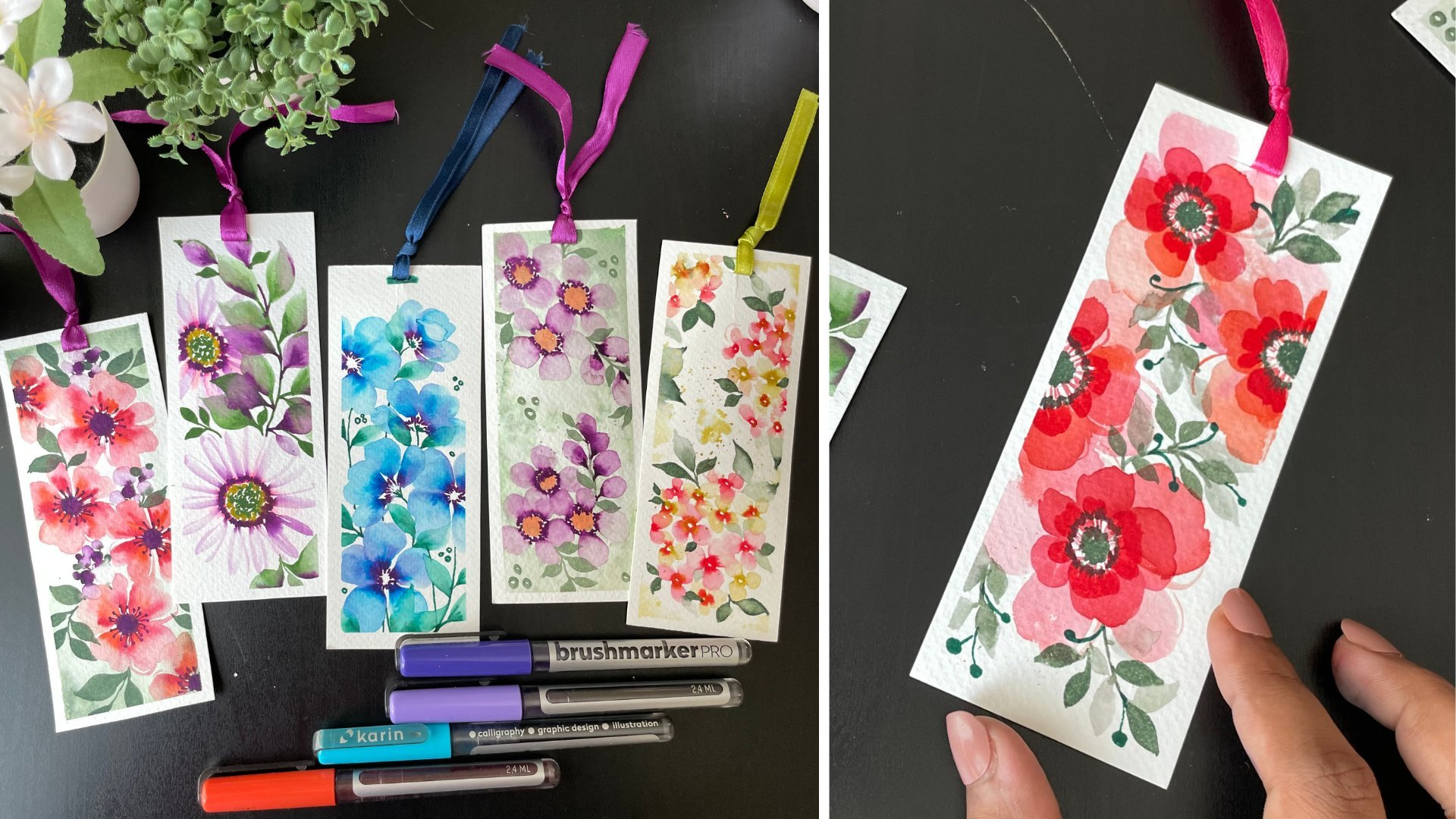 Paint Loose Florals using Brushmarkers; Step by Step | Femvisionary ...