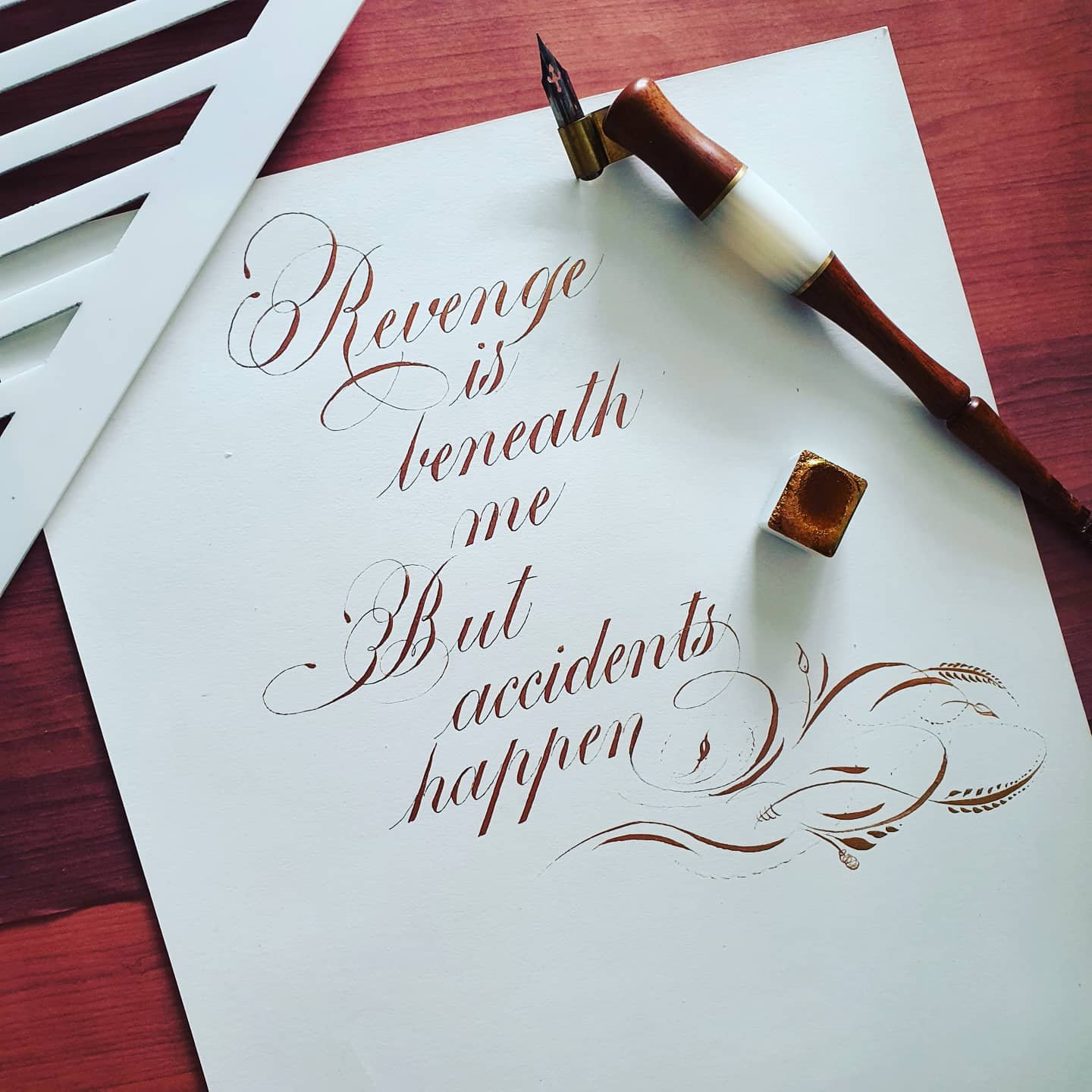 Engrosser's Calligraphy Explained In Ovals Mr. Engrosser's Skillshare