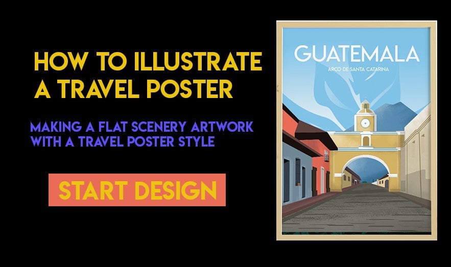 How to Design a Vintage Travel Poster in Adobe Illustrator and Photoshop