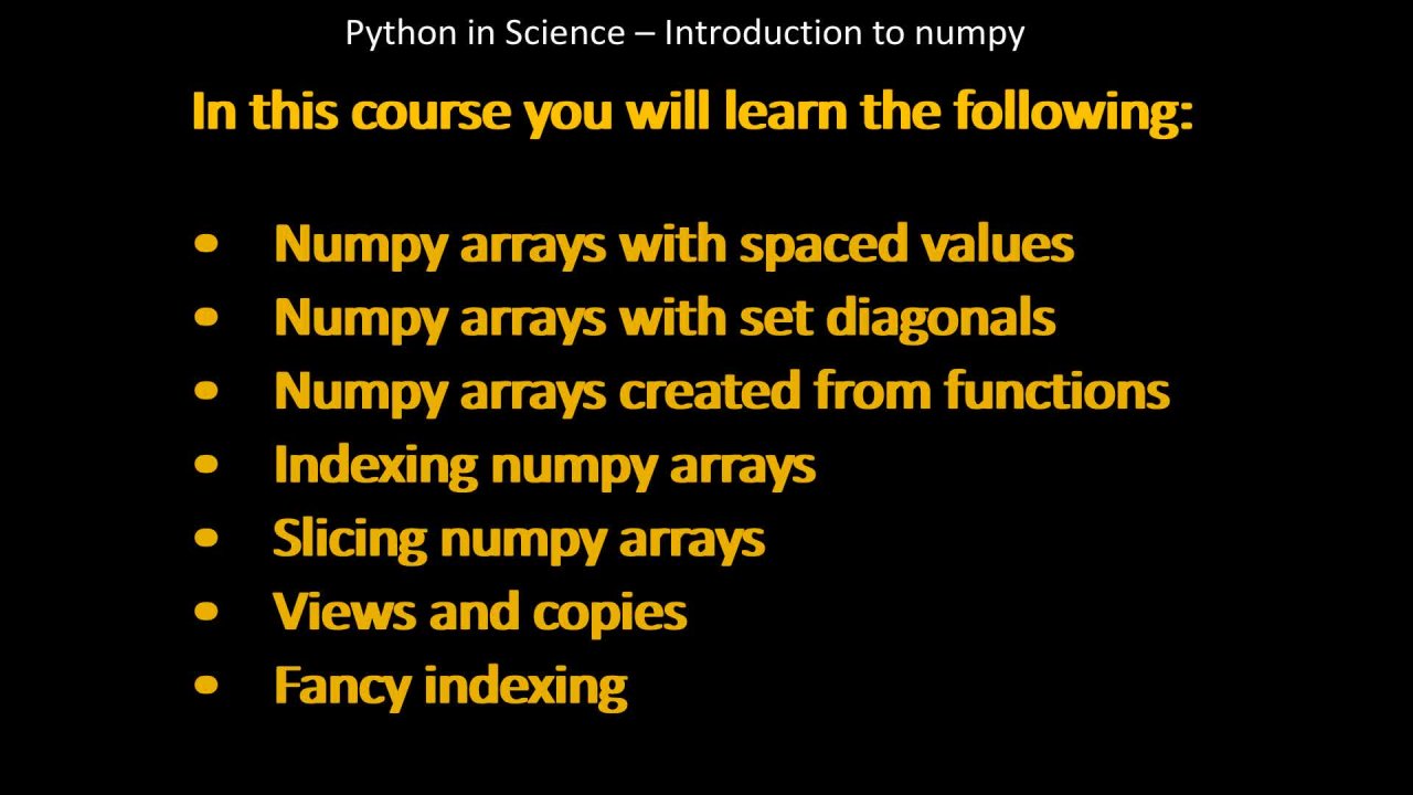 Python in Science – Introduction to numpy | Kamil Pakula | Skillshare