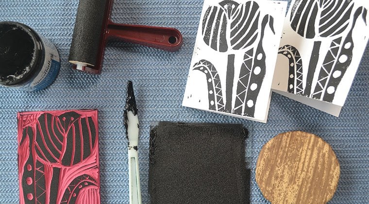 Linocut Taster Kit - Lino Cutting Starter Set with FREE online video  tutorial