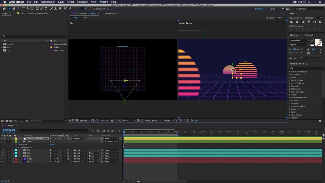 La guía fundamental de 3D en Adobe After Effects | Jake Bartlett |  Skillshare, image size:1280x720
