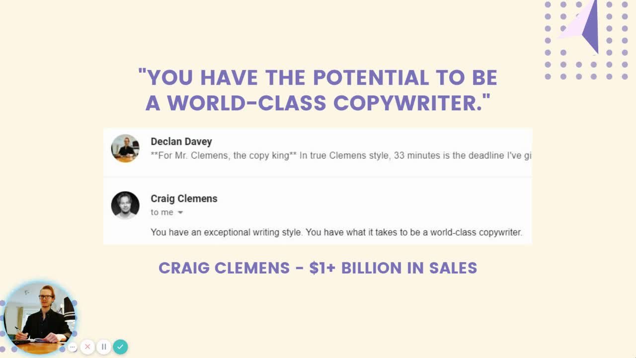 60 Copywriting Lessons Actionable Tips To Build A Career As A Copywriter Declan Davey Skillshare