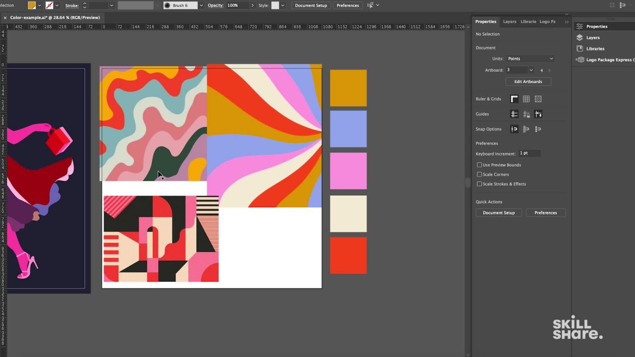 Adobe Illustrator Deep Dive: Color Tools and Techniques | Sophia Yeshi |  Skillshare, image size:1280x720